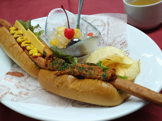 超フランクのホットドック